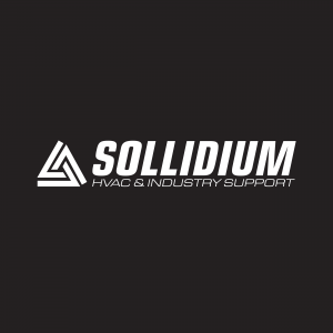 Logo Sollidium w wersji białej